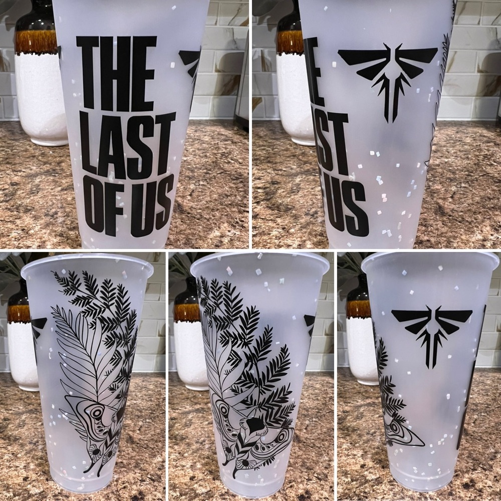 Custom The Last Of Us Themed Reusable Venti Starbucks Cup / video game / gamer
